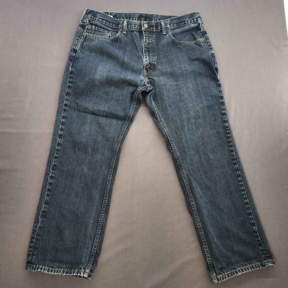 Levi's 559 Relaxed Straight Leg Jeans Mens W38 L30 Dark Wash Denim Pants‎